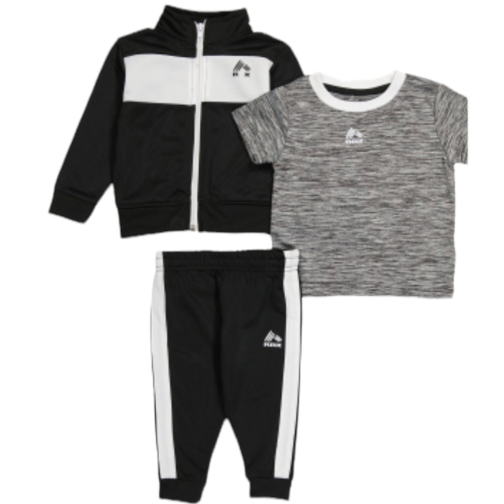 NWT RBX Infant Boy 3pc Logo Jacket Jogger Set Size 12M
